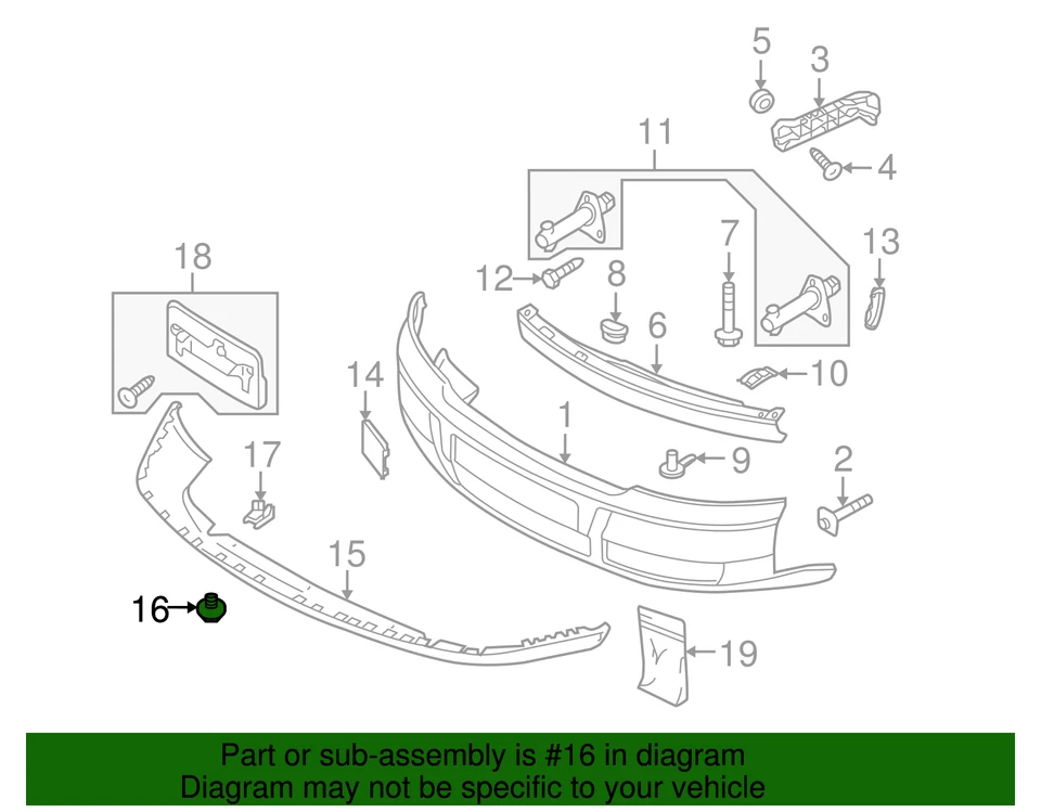 Pin alerón original Audi 8E0-805-121-A Foto 2 de 2