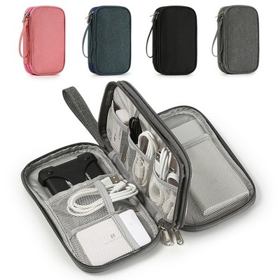 New Flat Digital Multifunctional Portable Travel Data Cable Storage Bag