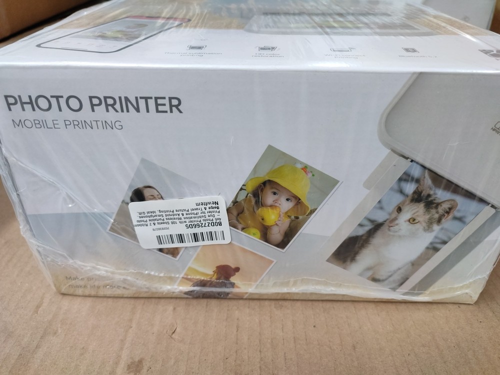 4x6 Photo Printer with 108 Sheets & 2 Ribbons - Dye Sublimation Wireless Port...