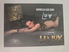 LU LUX Autogramm Autograph Signiert Signed Original Autogrammkarte