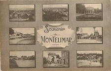 CARTE POSTALE TOURISTIQUE SOUVENIR DE MONTELIMAR LA DROME 