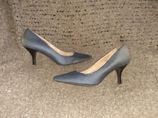 CHARLES JOURDAN-Teresa-Blue/Grey Fabric Upper-Pumps-Sz 6-Excellent