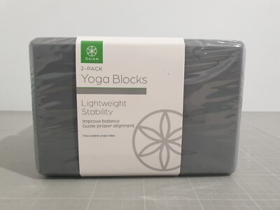 Gaiam Essentials Yoga Block (2er Set) Grau