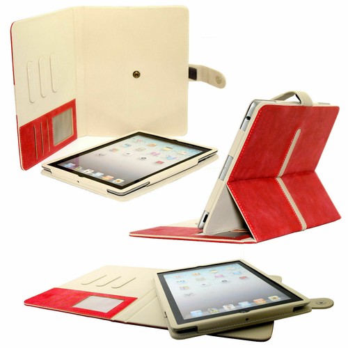 iPad Mini 1/2/3/, Mini 4 Suede Leather Detachable Cover Card Slat Stand Case - Picture 31 of 58