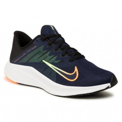 Nike Quest 3 CD0230 404 Obsidian/Atomic Orange-Black New