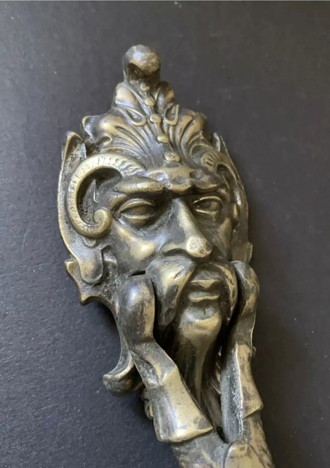 ANTIQUE c1884 VICTORIAN KENRICK 428 POSEIDON and SEA SERPENT DOORKNOCKER