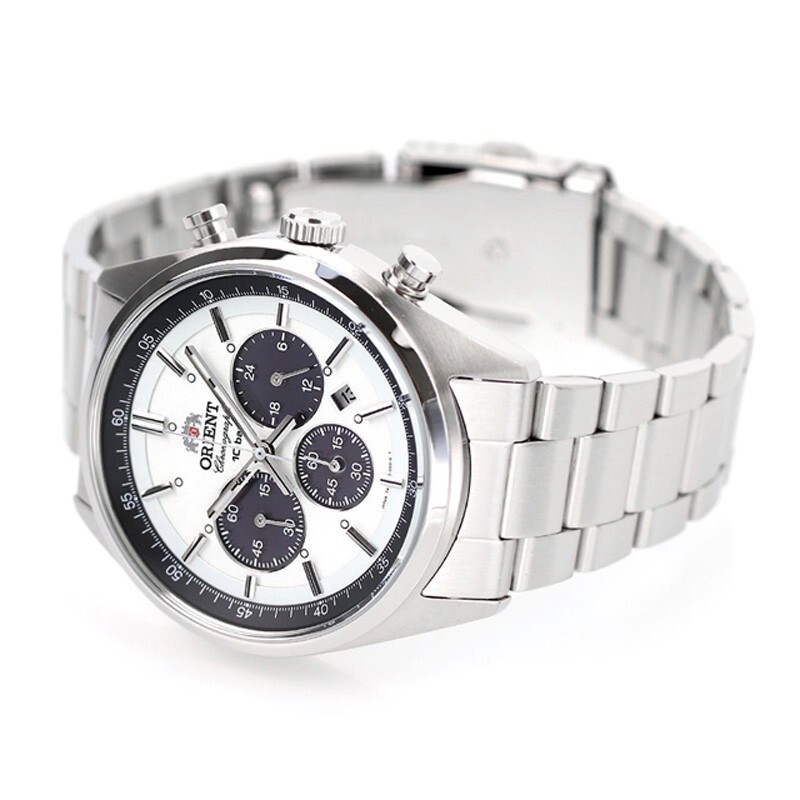 ORIENT WV0041TX PANDA Neo70's White Dial Sport Solar Chronograph