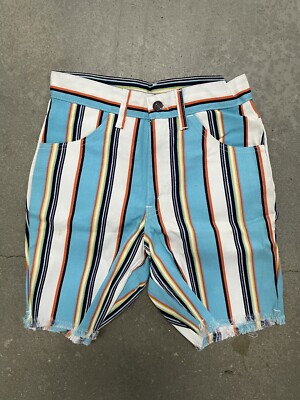 Vintage 60s 70s NOS Levi's Big E Womens Striped Shorts Sz 28 Vintage 60s 70s NOS Levi's Big E Womens Striped Shorts Sz 28