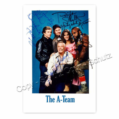 Das A-Team -  TV Series (1983 1987) Kultserie mit George Peppard Autogramm [AK2]