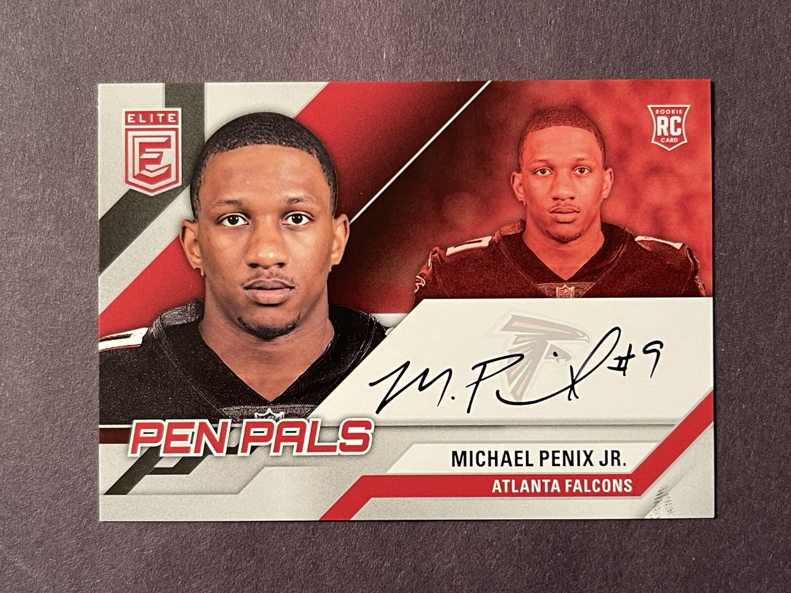 2024 Donruss Elite Michael Penix Jr Auto Rookie Pen Pals Falcons