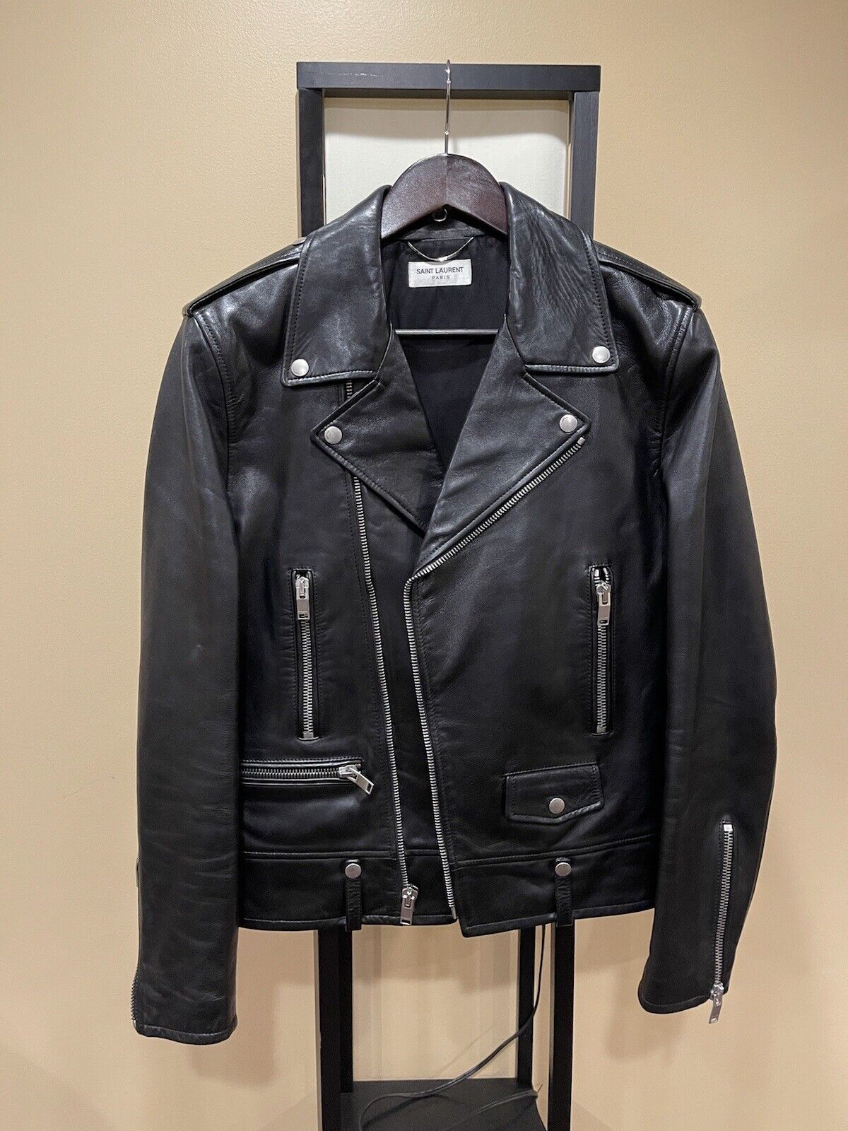 Leather jacket Louis Vuitton X NBA Black size 52 FR in Leather