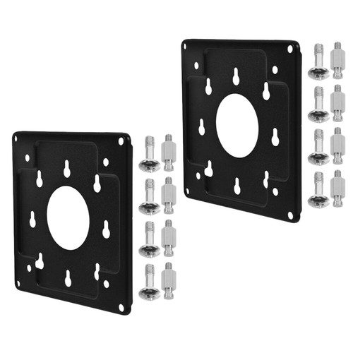 2 Pcs Hanger Bracket Computer Screen Arms Kit Backup Monitor Mount - Photo 2/12