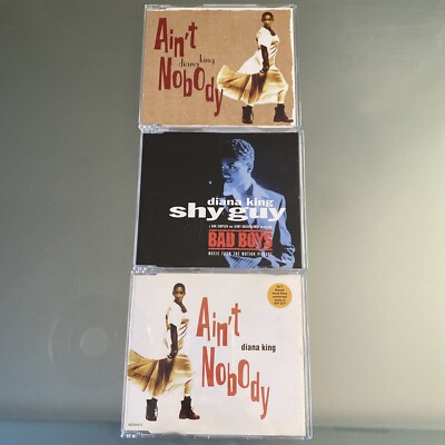 Diana King 3 IMPORT CD LOT- Ain't Nobody & Unreleased Mixes, Shy Guy VG+