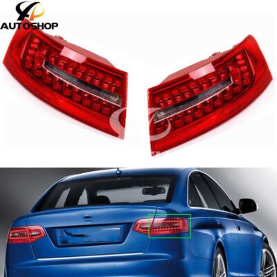 For Audi A6 C6 S6 Quattro RS6 Saloon Sedan 2009-2011 LED Rear Tail Light Pair