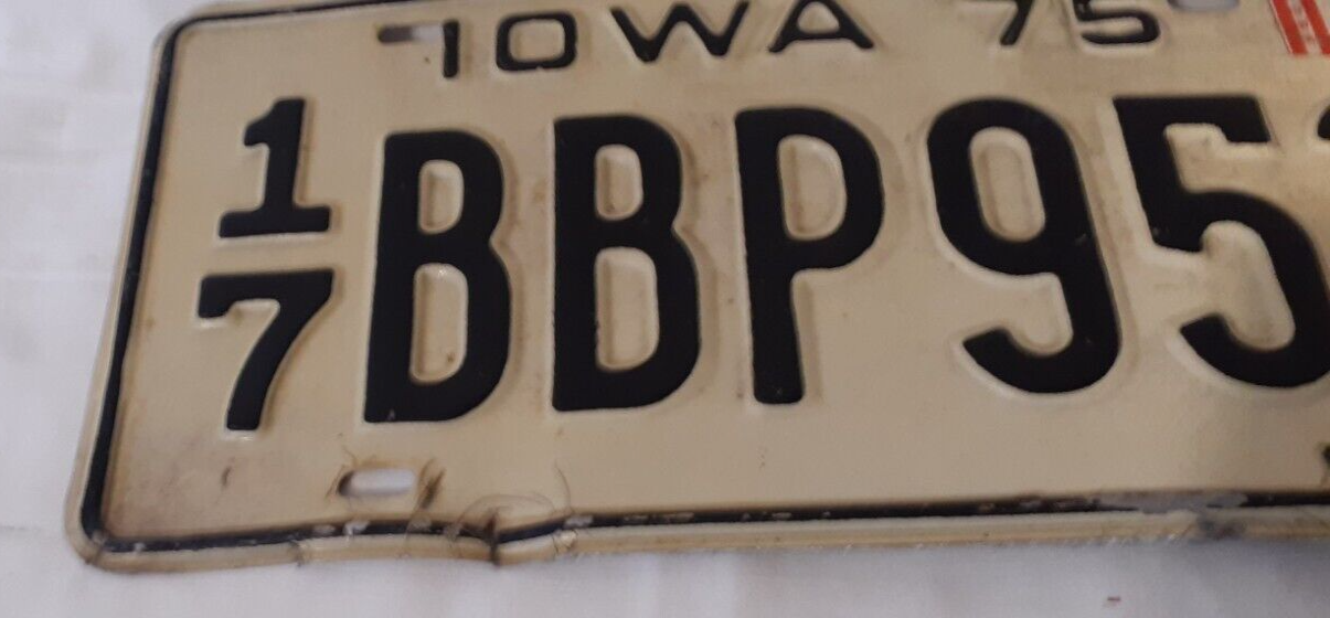 VINTAGE 1975 IOWA LICENSE PLATES CERRO GORDO COUNTY eBay
