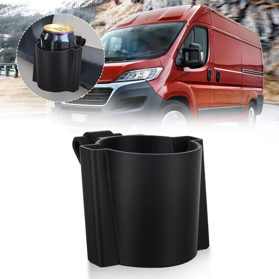 Cup Holder For Fiat Ducato Peugeot Boxer Citroen Relay Van Door Mounted - Image 2 of 4