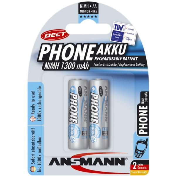 Thumbnail - 2 Ansmann Akkus Dect Mignon Aa 800 Mah 5030902 (4013674030903)