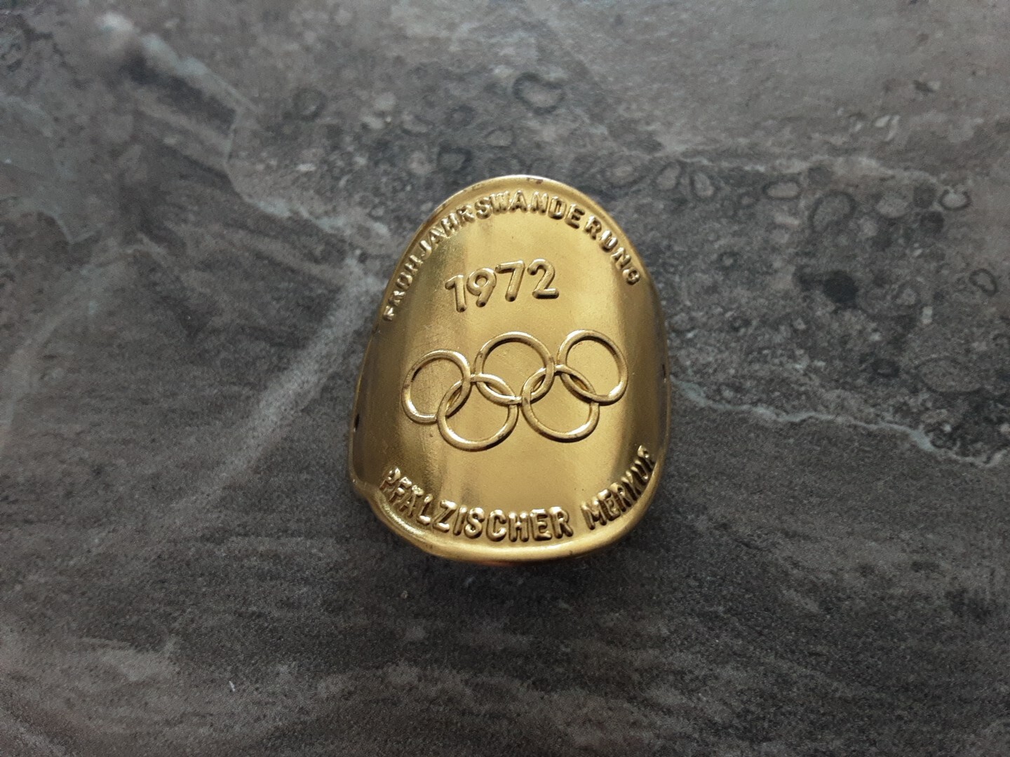 1972 Olympics Germany Walking Stick Metal Badges Hiki… Gem