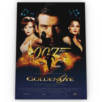 Goldeneye James Bond 007 Filmposter Satin Archiv Atemberaubend A1 A2 A3