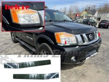 Fit2004-2015 Nissan Titan Front Bumper Headlight Cover Accent Trim Door 2pc