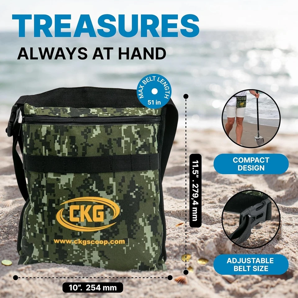 CKG Sand Scoop for Metal Detecting Carbon Handle Pole Shovel Scooper, 11x7 - Image 4 of 4