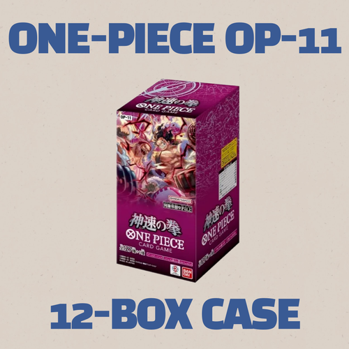 One Piece OP-11 Booster Box 'A Fist Of Divine Speed' (Japanese, Factory Sealed) US Seller One Piece OP-11 Booster Box 'A Fist Of Divine Speed' (Japanese, Factory Sealed) US Seller