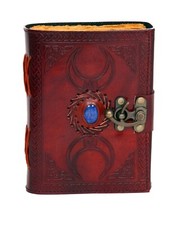 Artifex Triple Moon Leather Journal, Single Stone Journal