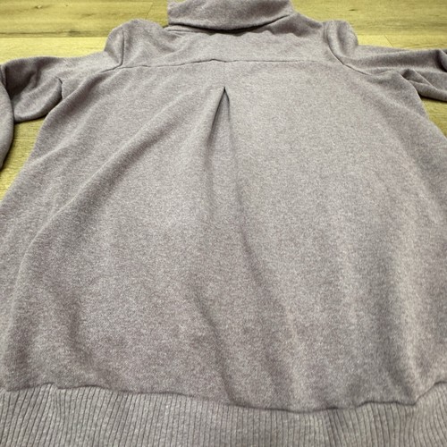 Felpa Athletic Works Donna XL Finto Collo Marrone Fori Pollice Athleisure - Foto 8 di 13