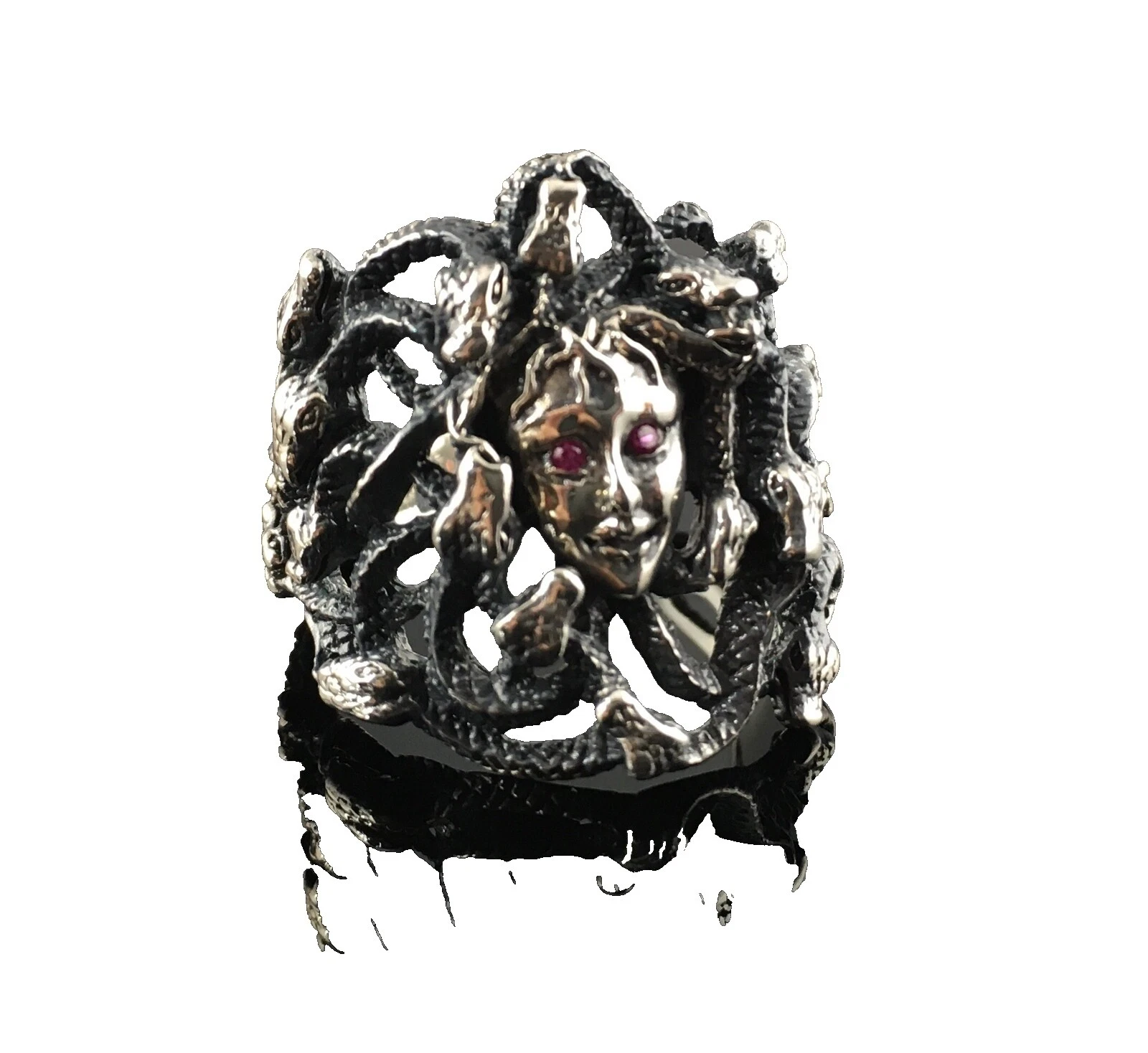 Anillos de Plata de Ley Circón Anillo para Hombres 9.5