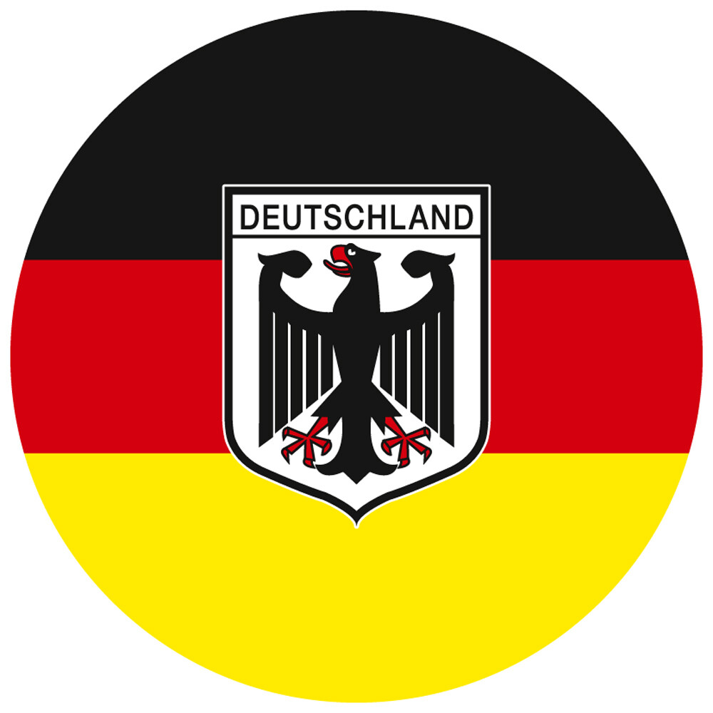 Ansteckbutton - Deutschland Flagge Wappen - 03718 - Gr. ca. 5,7 cm