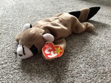 TY Beanie Baby Racoon Ringo Indonesia July 14 1995 Christmas Gift New Toy