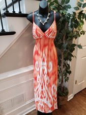 Dots Women's Multicolor Polyester Sweetheart Neck Sleeveless Long Maxi Dress S