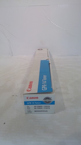 Genuine Canon GPR-14 iR C6800/C5870 Cyan Toner Cartridge 8650A003, 8650A003AA - Picture 5 of 5