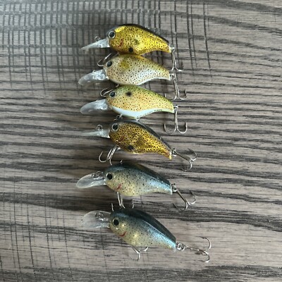 6 LUCKY CRAFT Clutch MR Assorted Real Skin Hard To Find Rare 0.5 (SP-C) Limited