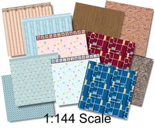 1:144 Scale Dollhouse - Wee Little Wallpapers 4, Dollhouse or Dutch Baby Scale