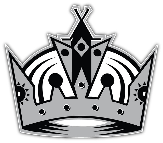 Los Angeles Kings Silver Crown NHL Sport Car Bumper Sticker Decal