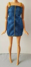 Mattel Barbie Doll Curvy Fashionista Denim Dress Jumper Outfit Fashion Blue Jean