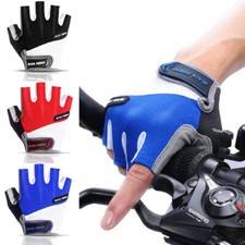 Cycling Half Finger Gloves Non-Slip Breathable Bicycle Gel Pad Fingerless Gloves