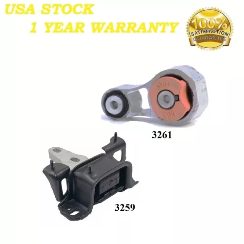 2PCS MOTOR & TRANS MOUNT FIT 2011-2019 Ford Fiesta 1.6L NAT.ASP