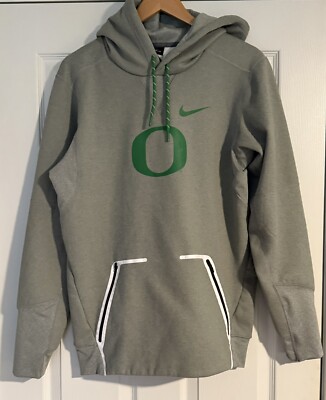 Oregon Ducks Nike Therma Fit Grey Hoodie Mens Small U Of O Sweatshirt Football