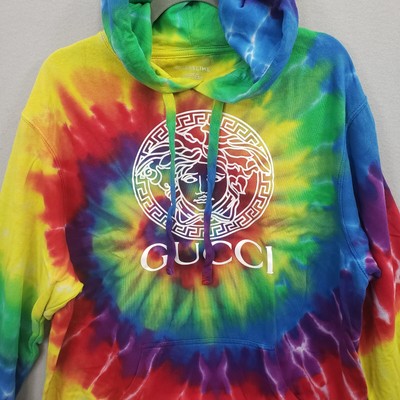 Pizza Slime Hoodie Tie Dye Large Designer Logo Pizzaslime Long Sleeve Shirt  NEW | eBay