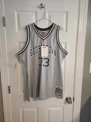 100% Authentic Mitchell & Ness 83-84 Georgetown Patrick Ewing Jersey Sz 48 XL 