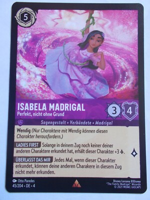 Disney Lorcana Karte Ursulas Rückkehr 45/204 ISABELA MADRIGAL