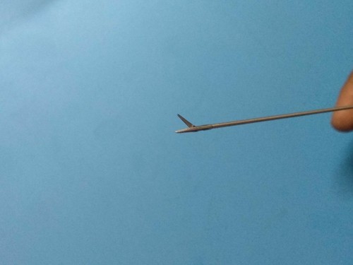  Forbice laparoscopica urologia pinza presa strumenti semi rigidi 5Fr 400mm  - Foto 10 di 12