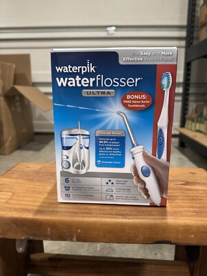 Waterpik Water Flosser Ultra WP-100W/AT-50 + FREE Sonic Toothbrush (2014) New*