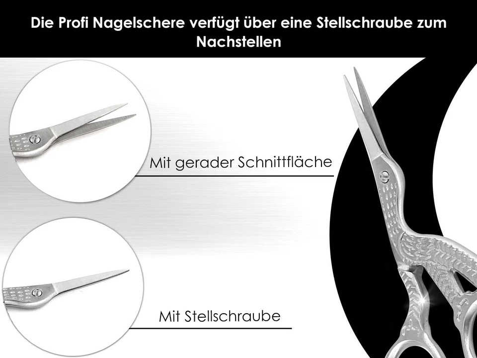 STORCHENSCHERE Stickschere Stoffschere Schneiderschere NÄHSCHERE Edelstahl - Bild 3 von 4