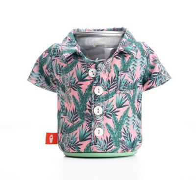 Puffin Drinkwear Hawaiian Shirt Koozie Pink