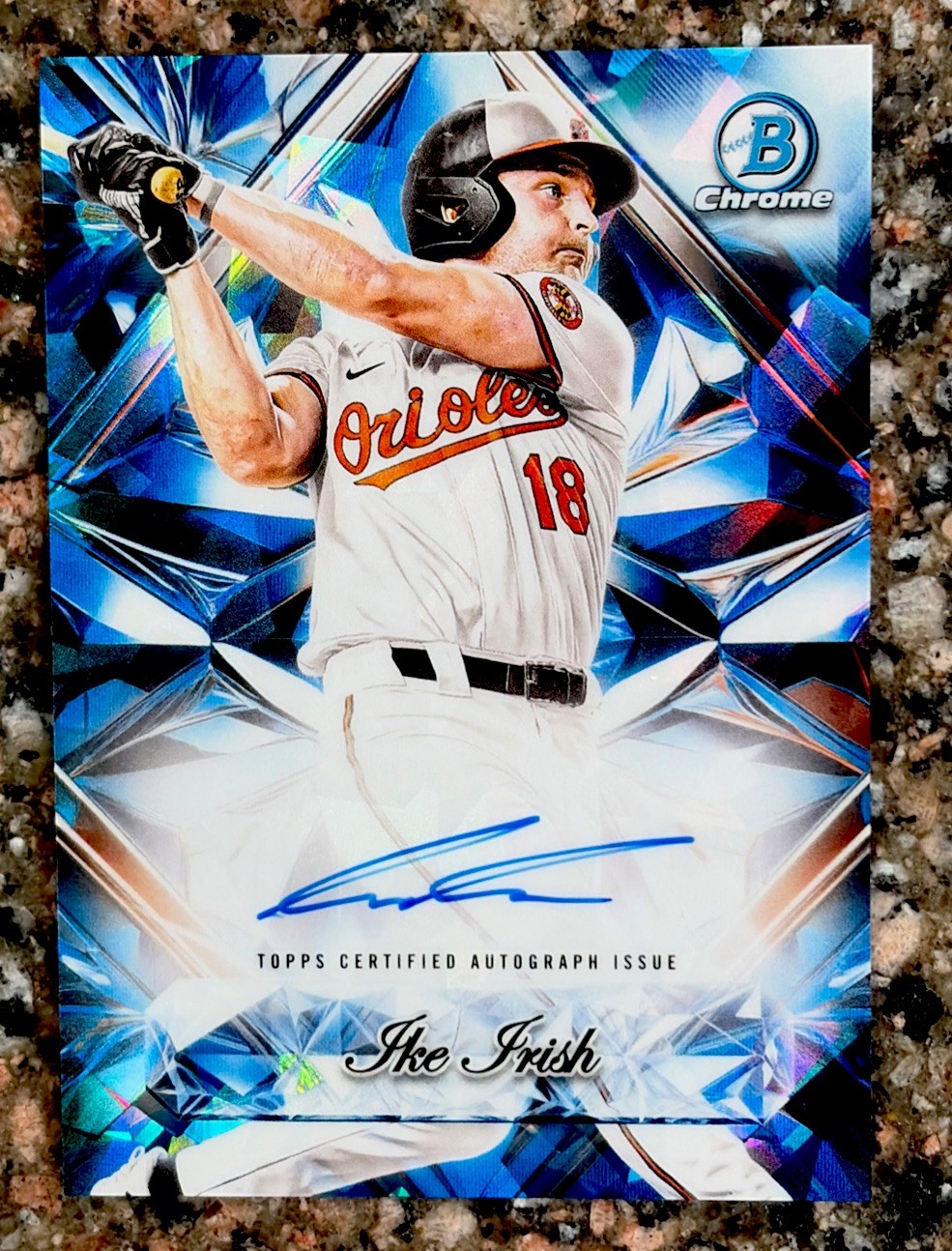 2025 Bowman Draft Sapphire Selections Ike Irish Auto RC SP Orioles Pack Fresh