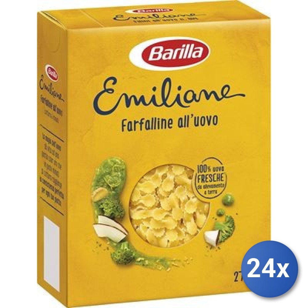 24x Multipack Barilla Emiliane Egg Pasta Farfalline G275