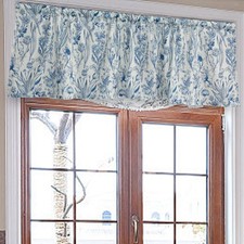 Tenda corta per finestra con motivo floreale vintage rustico di campagna